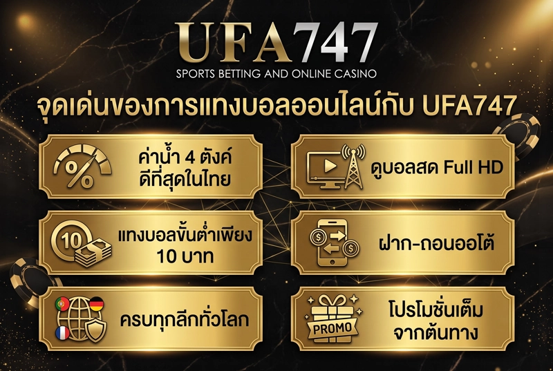 จุดเด่นของการแทงบอลออนไลน์-UFA747