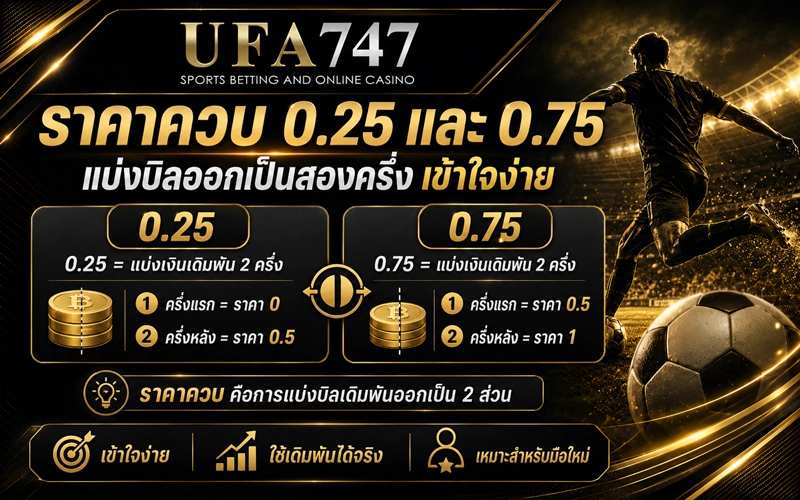 ราคาควบ 0.25 และ 0.75